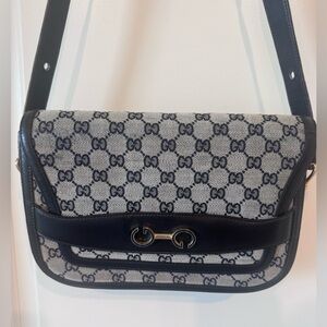 Vintage Gucci GG Canvas Shoulder Bag